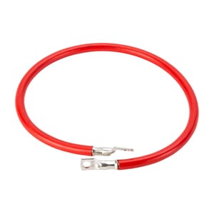 Batterikabel 0,7m, 35mm2 m/kabelsko Ø8 og Ø10 - Rød