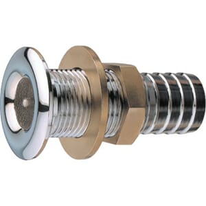 Skroggjennomføring m/slangekopl. forkr. 1/2