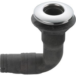 Skroggjennomføring 316/nylon 90 grader, 3/4