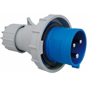 Profisher Støpsel, 16A, 2P+J, 6h, 230V, IP67