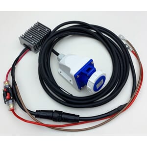 Kabel til Profisher inkl automatsikring 12-24V